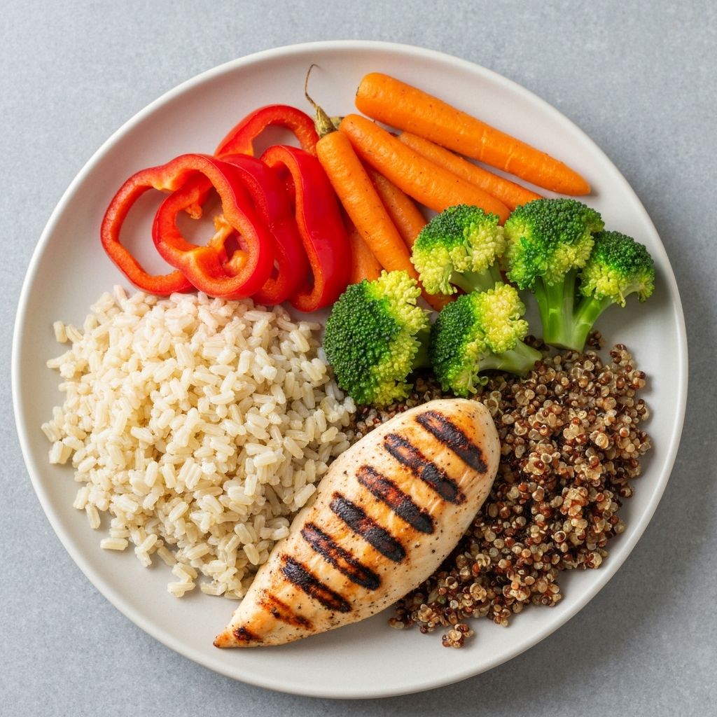 Balanced healthy meal